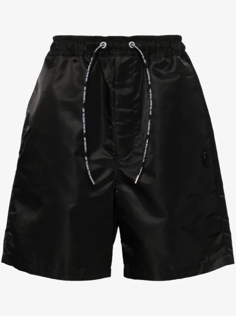 A BATHING APE® shorts holgados con logo bordado