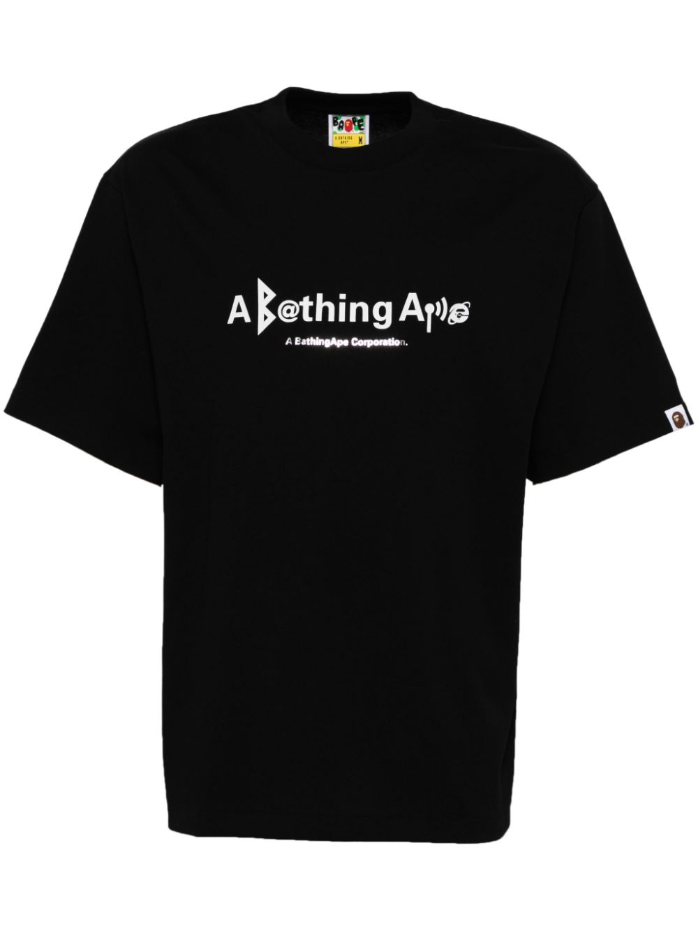 A BATHING APE® T-Shirt mit Logo-Print - Schwarz