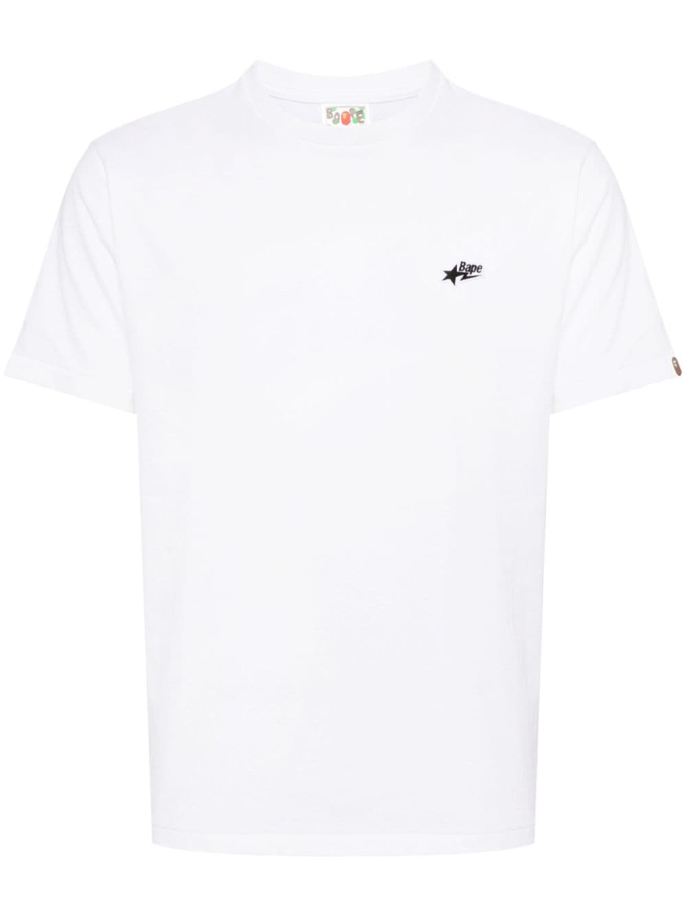 Shop A Bathing Ape Appliqué Logo T-shirt In White