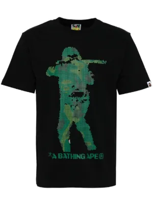 APE Tシャツ A BATHING APE×GOD SELECTION XXX APE HEAD TEEプリントTシャツ