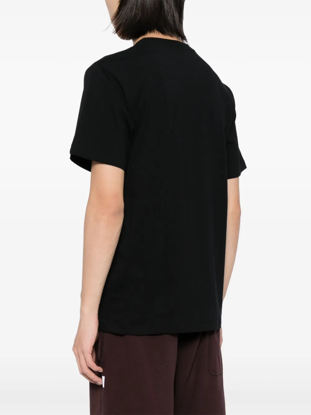 A Bathing Ape Logo-printed T-shirt In Black