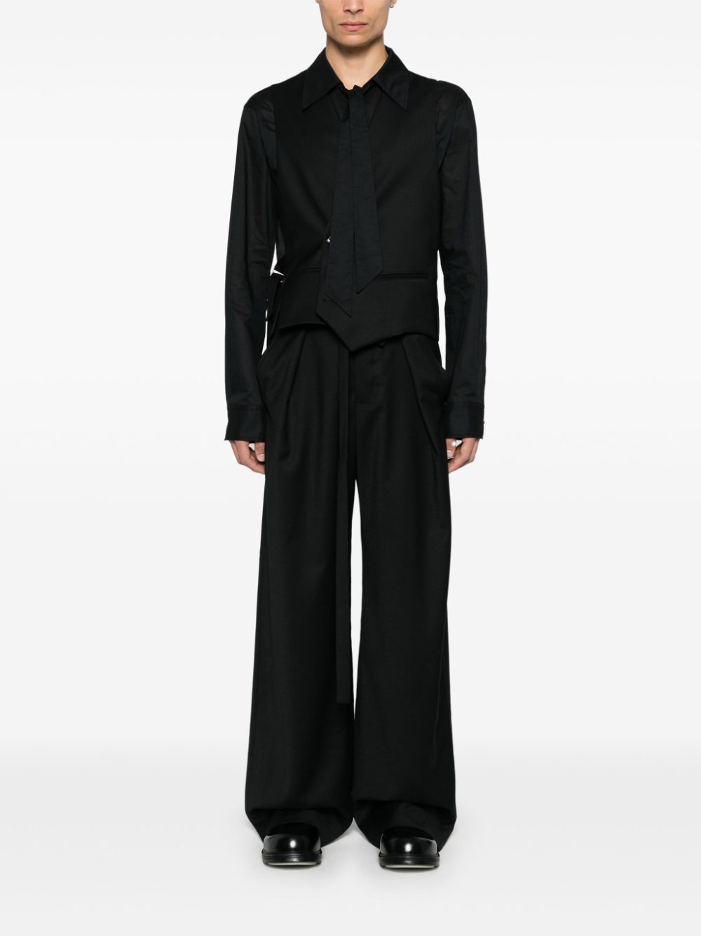 Ann Demeulemeester Ove gilet - Zwart