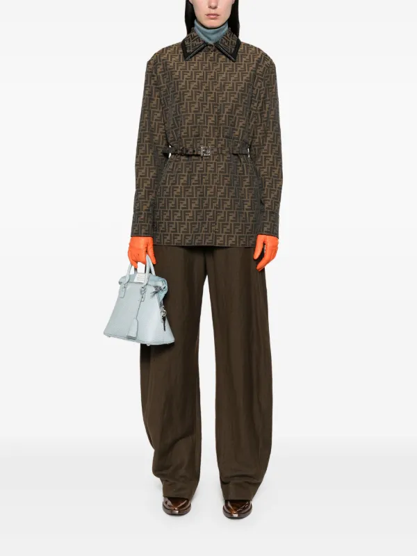 FENDI FF Canvas Jacket | Brown | FARFETCH