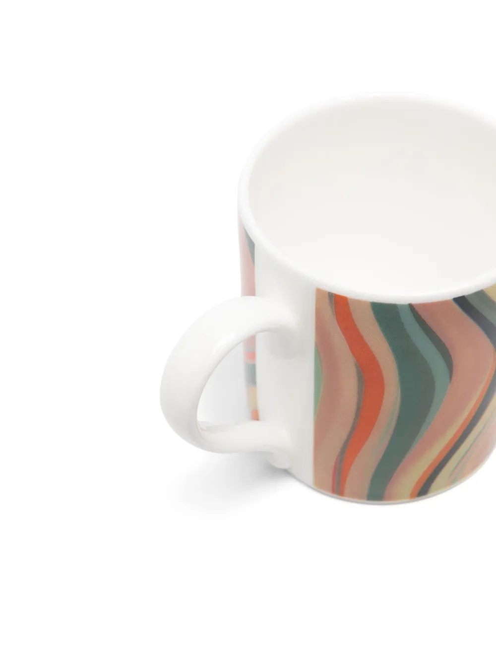 Paul Smith Stripe-print Mug In Neutrals