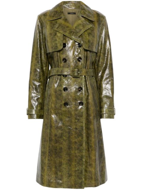 TOM FORD printed leather trench coat Women