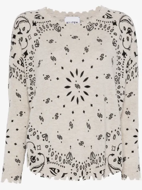 kujten bandana-print sweater