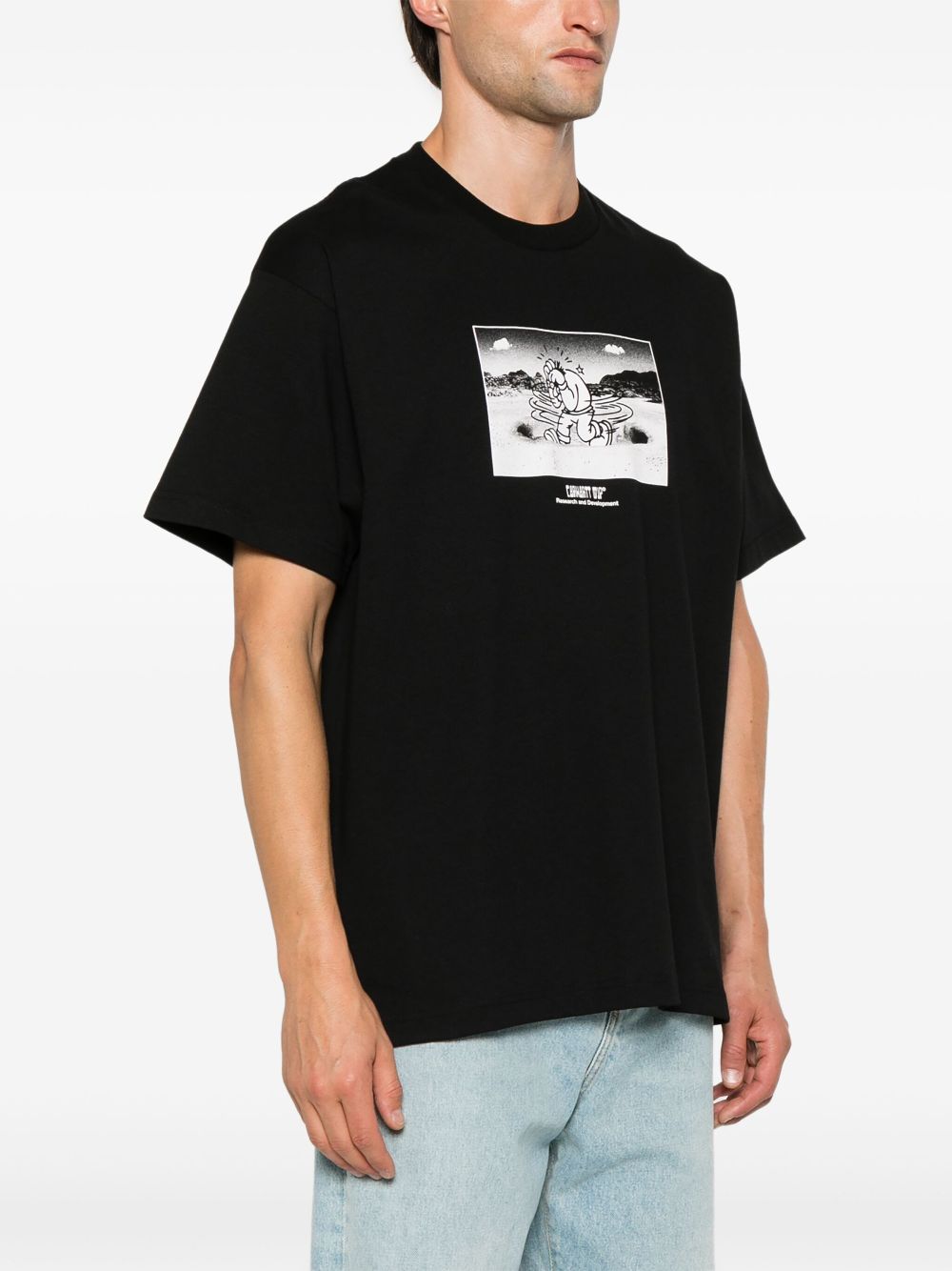 Carhartt WIP T-shirt met print Zwart