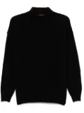 Tagliatore two-tone sweater - Black