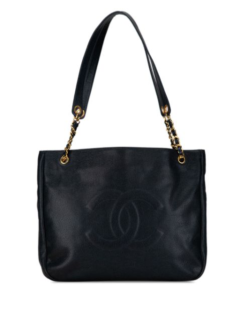 HOT SALE CHANEL 1994-1996 Caviar CC tote bag Women