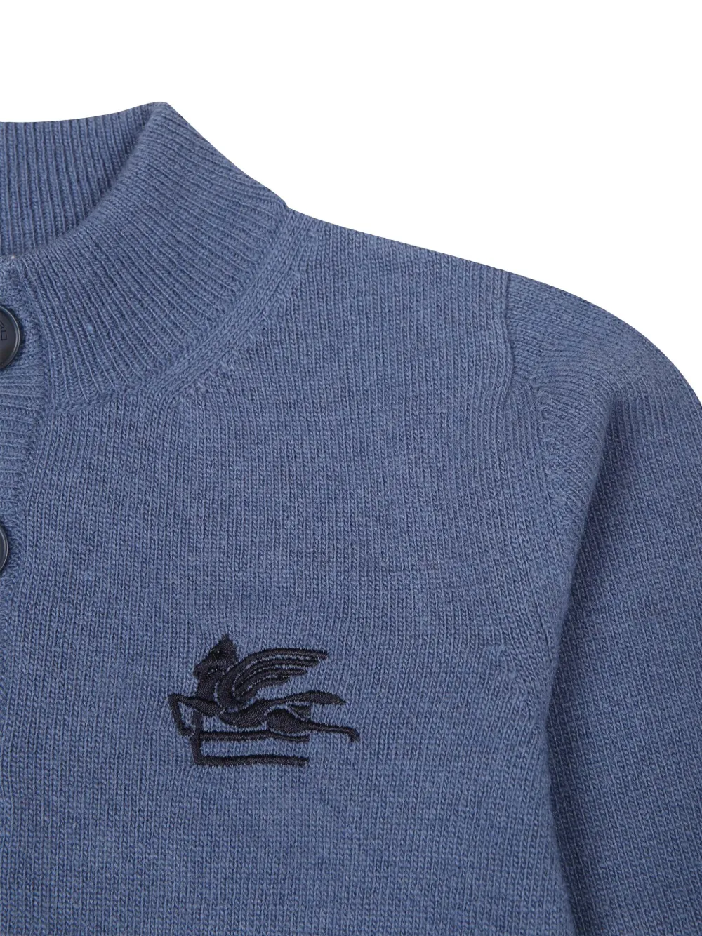 ETRO KIDS Vest met borduurwerk Blauw