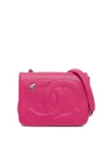 CHANEL Pre-Owned 2019 Lambskin CC Mania Flap crossbody bag - Pink