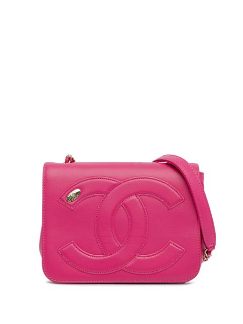 Cheap HOT SALE CHANEL 2019 Lambskin CC Mania Flap crossbody bag Women