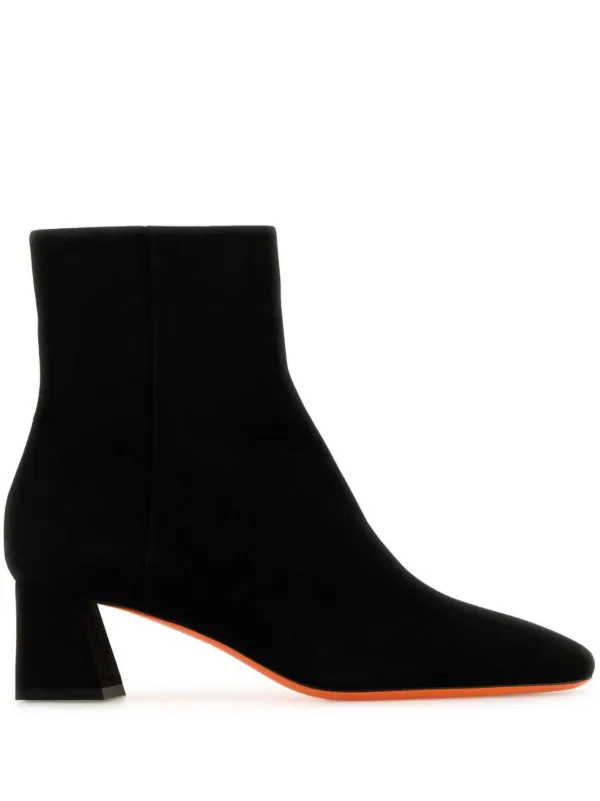 Santoni 50mm Marta Ankle Boots in Black