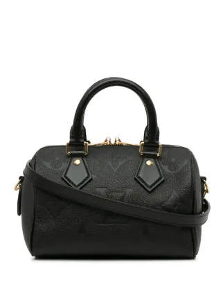 Louis vuitton black satchel sale