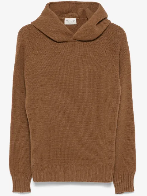 Ma'ry'ya ribbed-knit hoodie