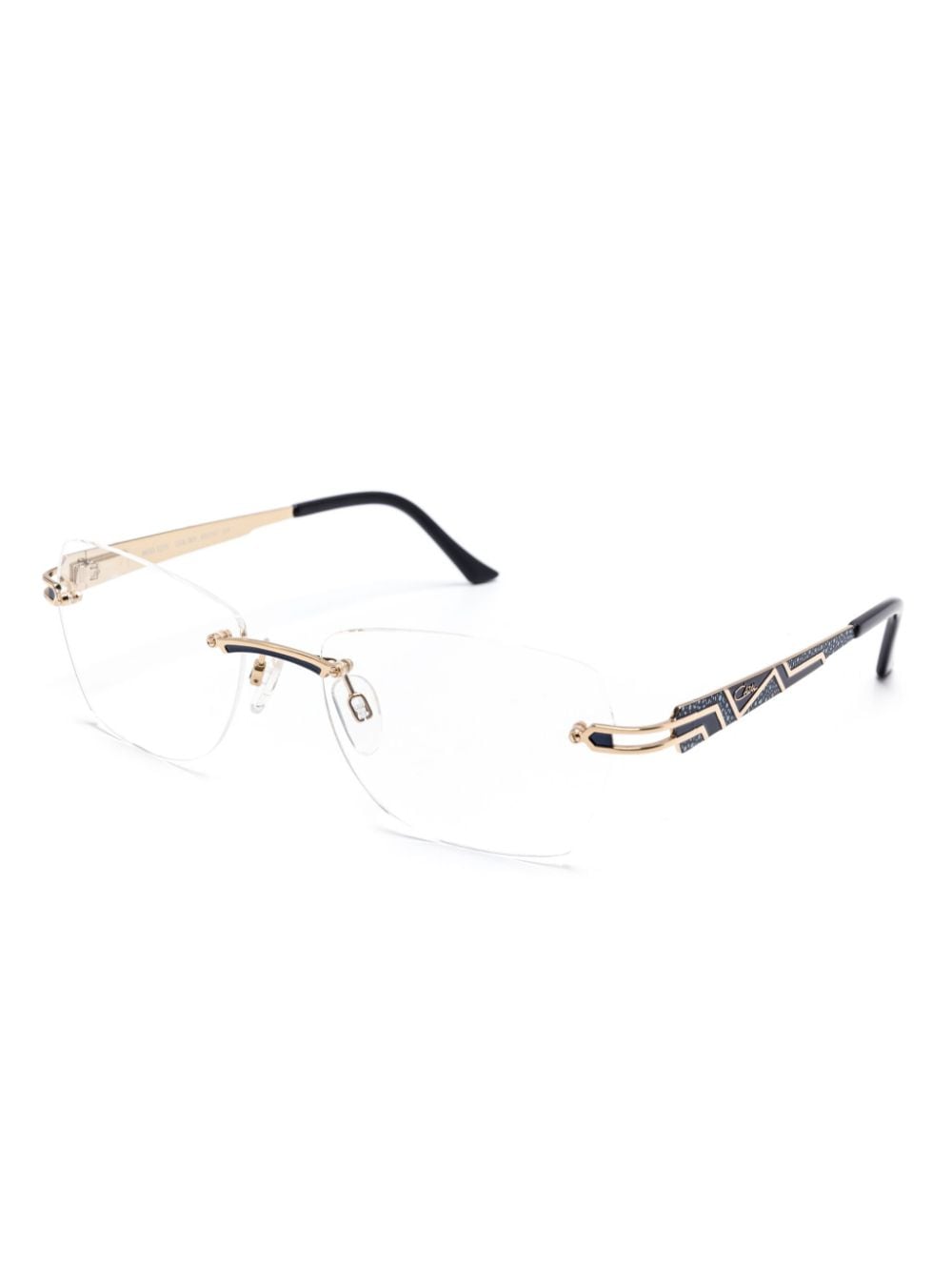 Shop Cazal 1275 Glasses In 金色