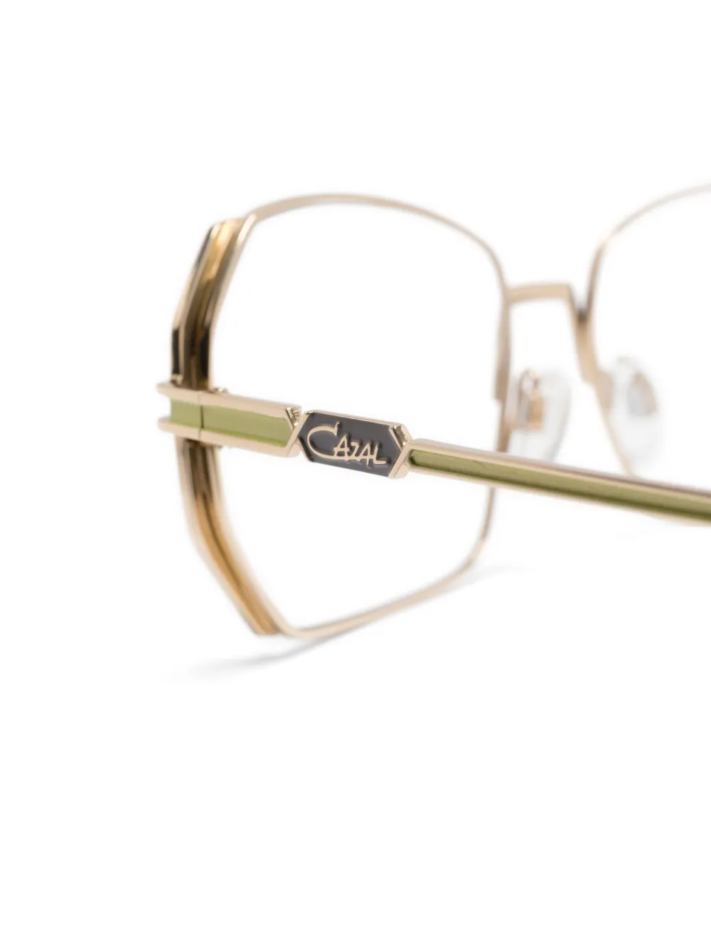 Cazal Bril met oversized montuur Goud