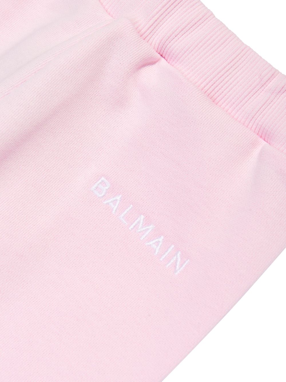 Balmain Kids Broek met geborduurd logo Roze