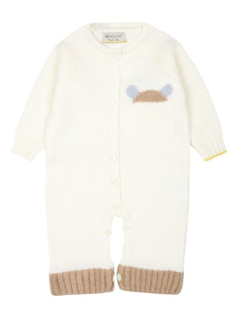 Gensami kids intarsia-knit romper