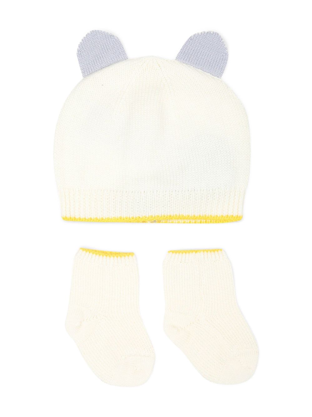 Gensami kids animal-ears hat set - White