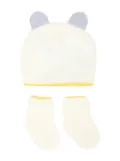 Gensami kids animal-ears hat set - White