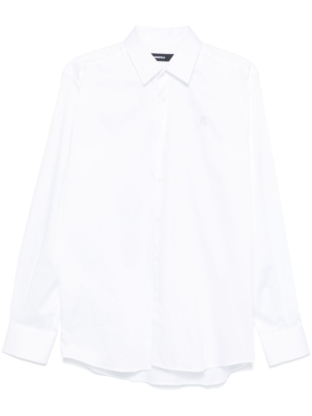 logo-embroidered shirt