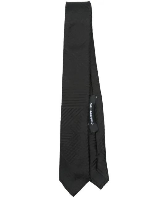 Karl Lagerfeld jacquard-patterned tie