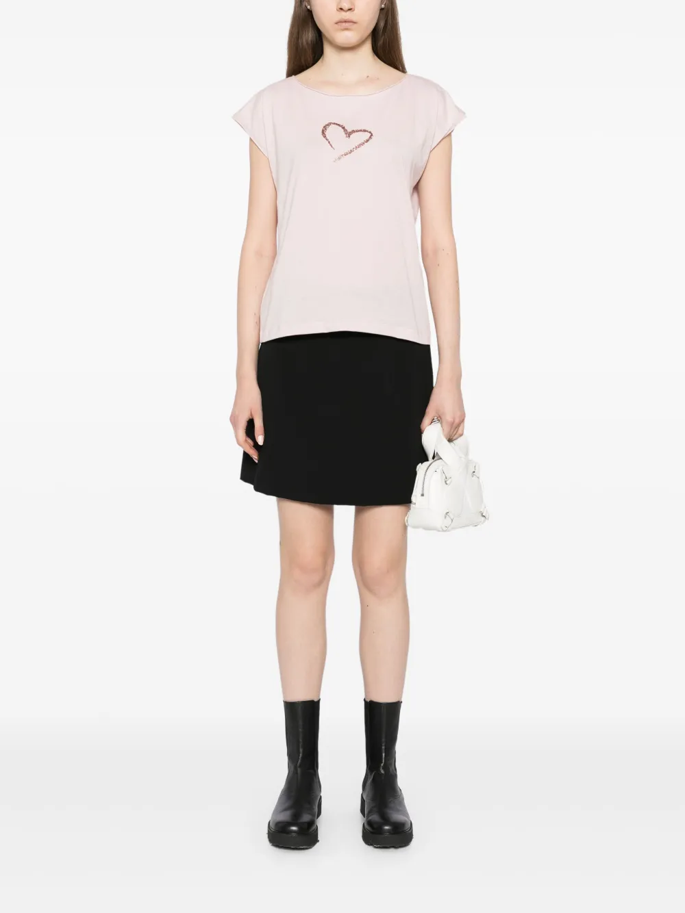 agnès b.  playera con corazón de glitter | Playeras y jerséis | Image 2