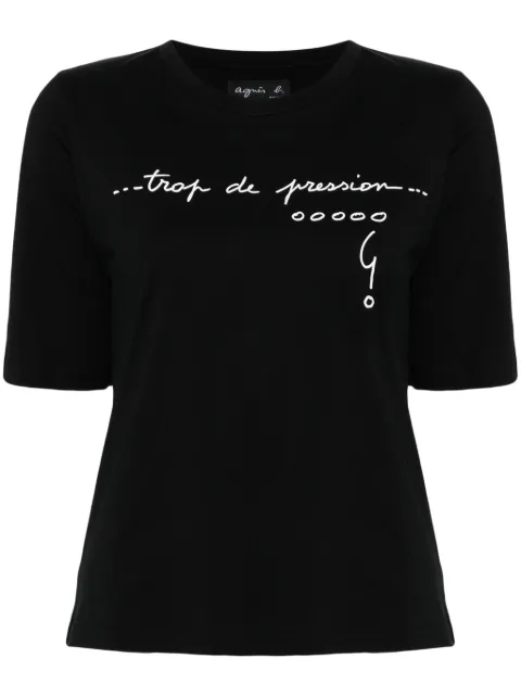 agnès b.  playera estampada