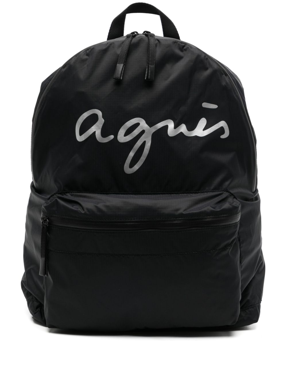 logo-printed backpack