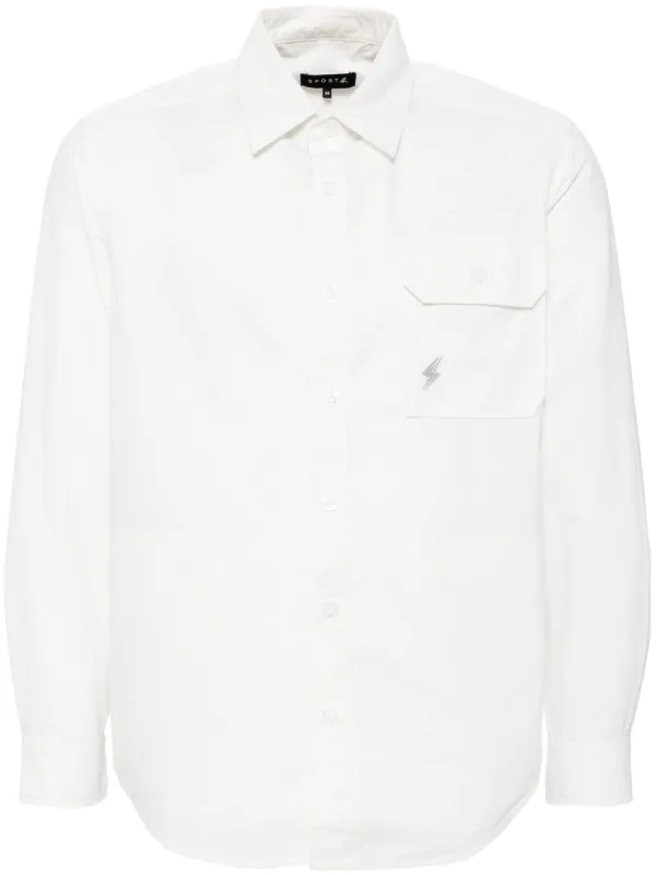 SPORT By Agnès Chemise à Logo Brodé Blanc FARFETCH FR