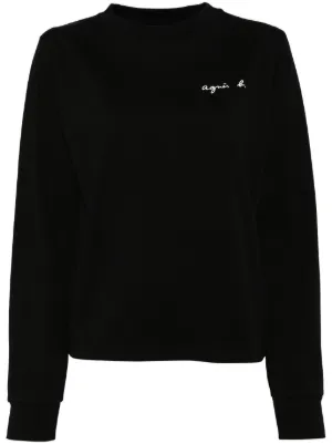 agnes❤︎ Agnès b. Agnes Sweatshirt | Black | FARFETCH CA