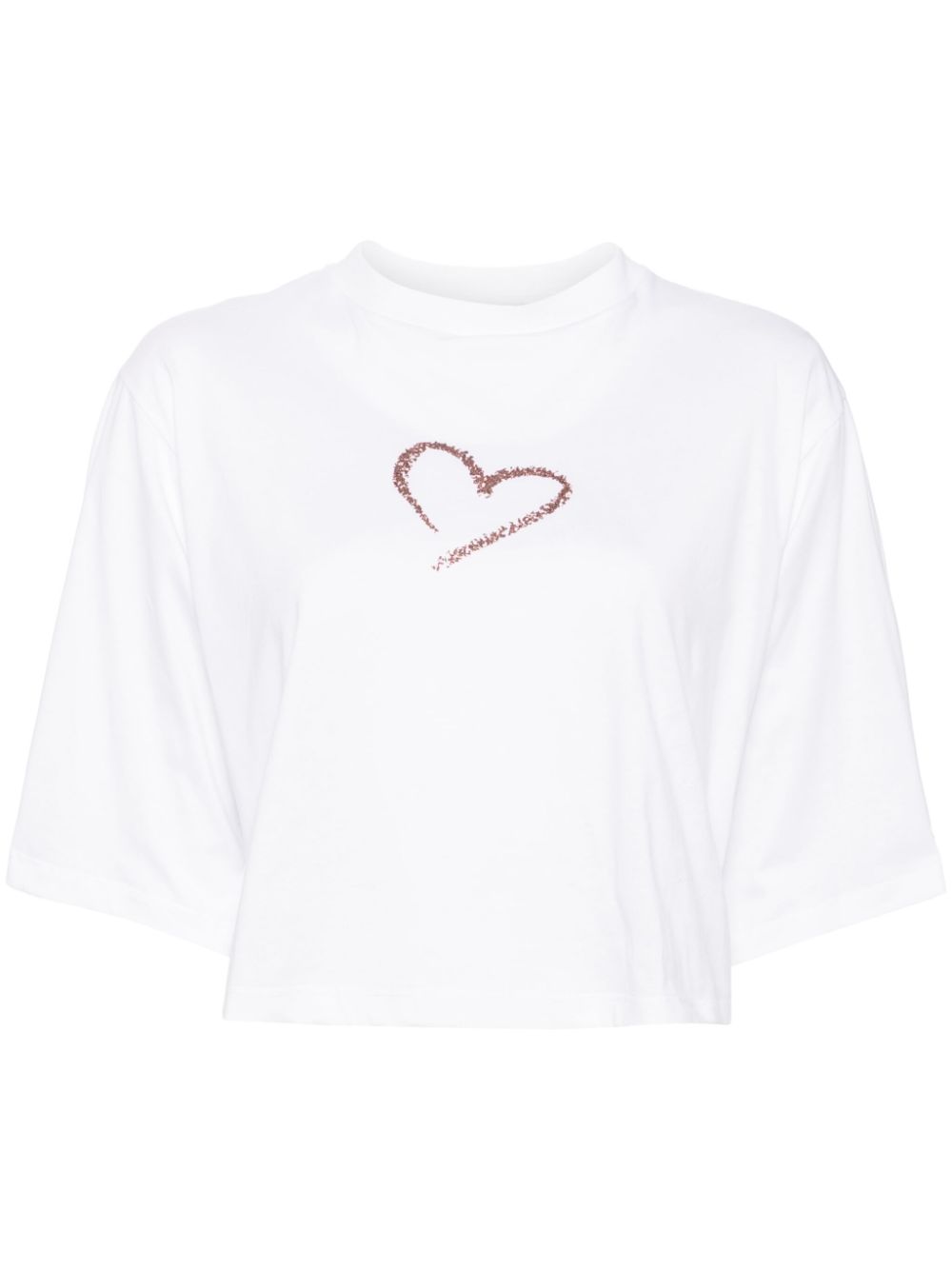 glittered-heart t-shirt