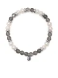 agnès b. pearl bead bracelet - White