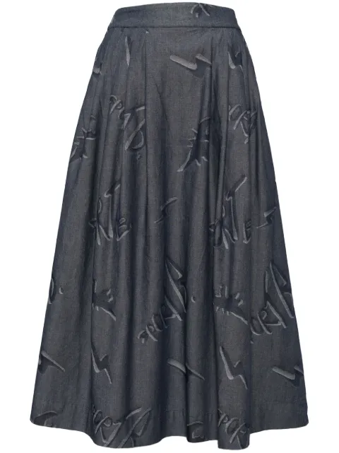 SPORT b. by agnès b.  logo-embroidered skirt