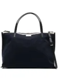 agnès b. 2-way canvas tote bag - Blue