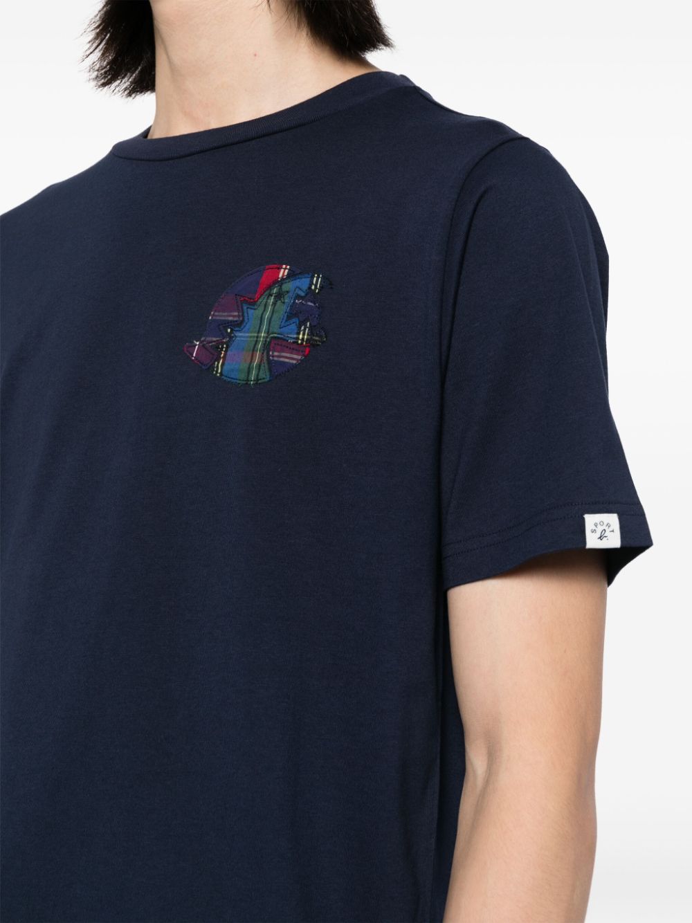 Shop Sport B. By Agnès B. Logo-patched T-shirt In Blue