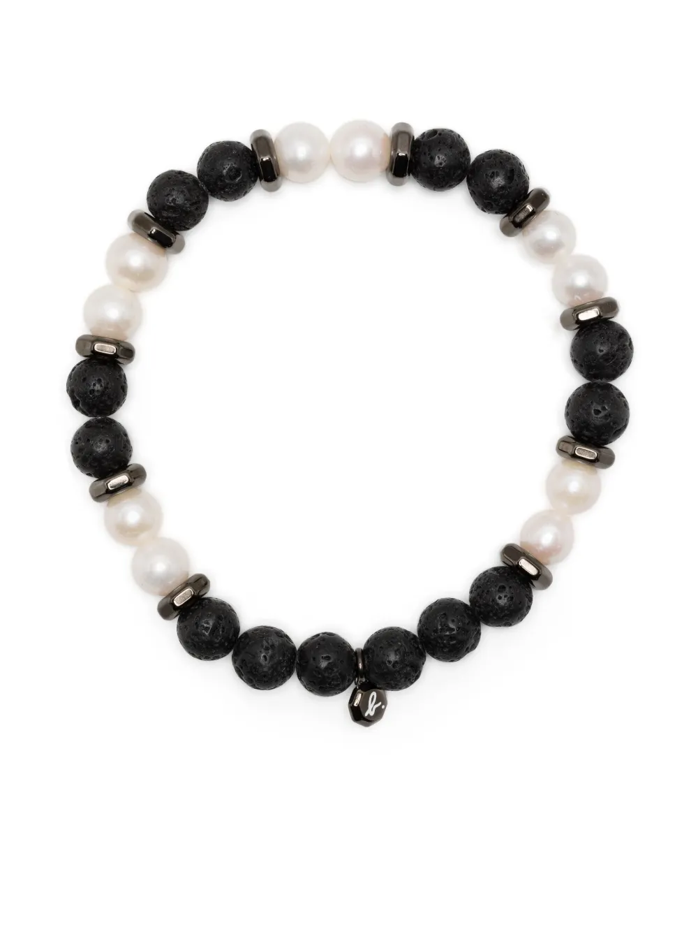 agnès b.  pulsera con perlas y cuentas | negro | Image 1