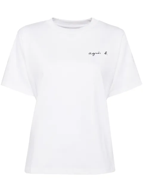 agnès b.  logo-print cotton T-shirt