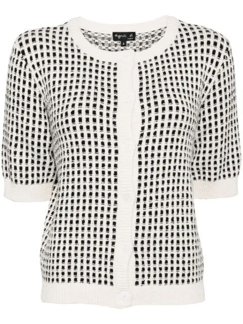 agnès b.  jacquard poupette cardigan