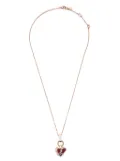 agnès b. heart necklace - Pink