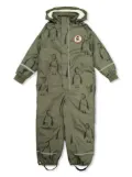 Mini Rodini Kebnekaise Penguin snowsuit - Green