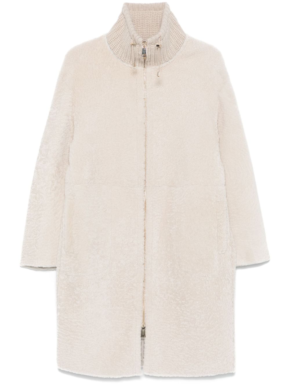 faux-shearling coat