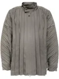 Homme Plissé Issey Miyake edge pleated jacket - Grey