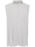 Homme Plissé Issey Miyake tucked pleated vest - Grey