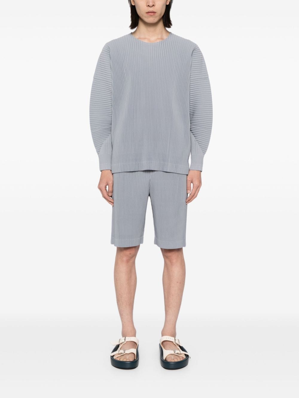 Shop Issey Miyake August T-shirt In Grey