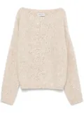ERMANNO FIRENZE sequin-embellished sweater - Brown