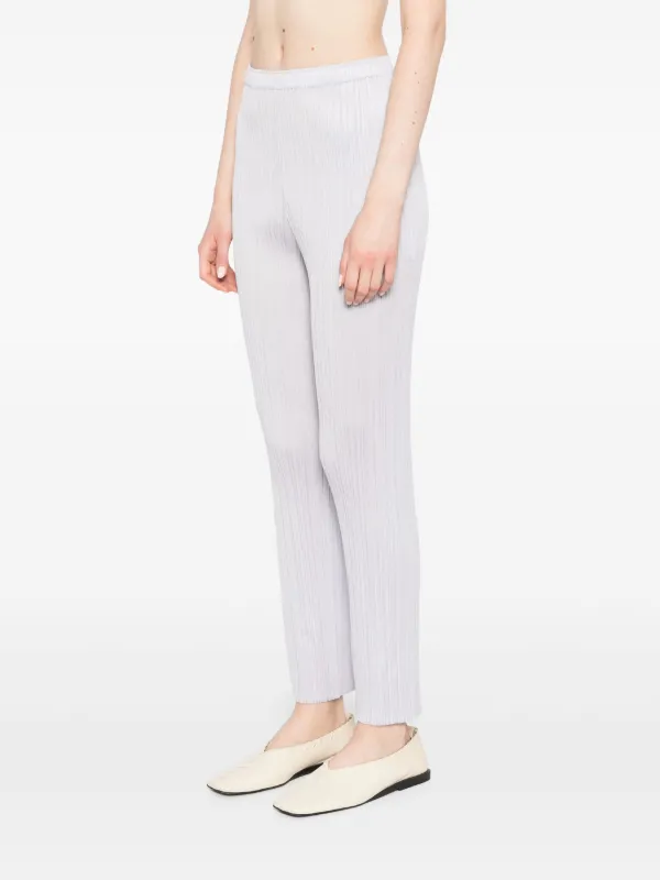 Pleats Please Issey Miyake July スリムパンツ | グレー | FARFETCH JP