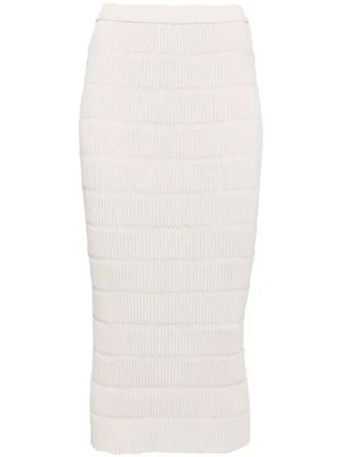 Pleats Please Issey Miyake Jiggly knitted skirt