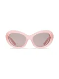 Dolce & Gabbana Eyewear DNA oval-frame sunglasses - Pink
